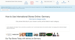 Desktop Screenshot of germany.internationalstoresonline.com