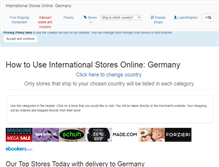 Tablet Screenshot of germany.internationalstoresonline.com