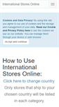 Mobile Screenshot of internationalstoresonline.com