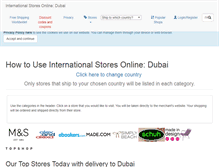 Tablet Screenshot of dubai.internationalstoresonline.com