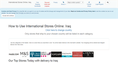 Desktop Screenshot of iraq.internationalstoresonline.com